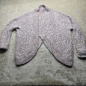 Alya‎ Womens Cardigan Sweater Size S Open Front Textured Knit Beige